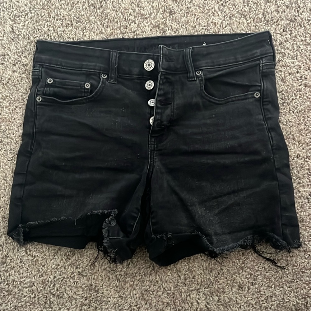 American Eagle Black Denim Shorts